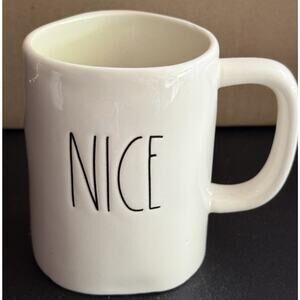 Rae Dunn Mug - “NICE” Mug - versatile - minimalist -